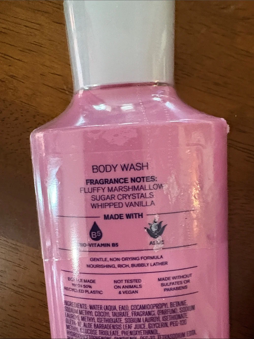Bath and body shower gel set in peeps marshmallow and sweetheart cherry